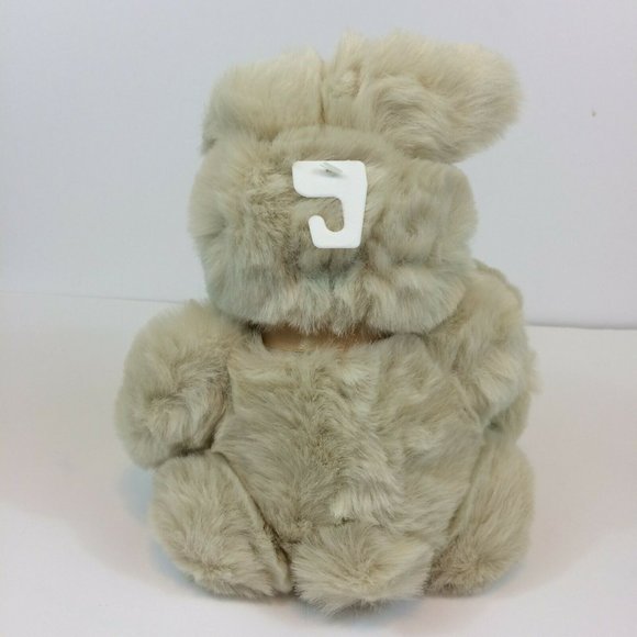 Walmart Easter Bunny Rabbit Plush Stuffed Animal Gold Bow Tan Brown 12" Toy NWT - Picture 7 of 12